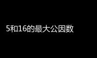 5和16的最大公因數 5和16的最大公因數是什么