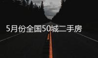 5月份全國50城二手房交易量環(huán)比增長14%