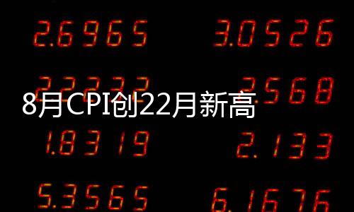 8月CPI創22月新高 加息條件是否成熟引爭議