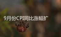 9月份CPI同比漲幅擴大 PPI同比由負轉正