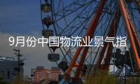 9月份中國物流業景氣指數為54% 升至年內最高水平