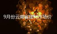 9月份云南省建材市場價格小幅波動 大理玻璃價格漲幅超10%,產業數據