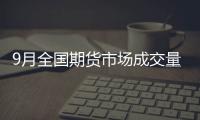 9月全國期貨市場成交量同比增長28.05%