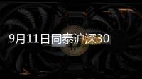 9月11日同泰滬深300量化增強A凈值下跌0.45%