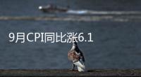 9月CPI同比漲6.1% 環比回落