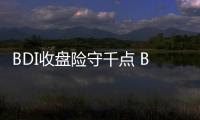 BDI收盤險守千點 BPI久持惜丟千點