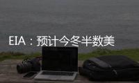 EIA：預計今冬半數美國家庭取暖成本將增加28%