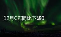 12月CPI同比下降0.3%，環(huán)比有所上升｜快訊