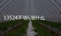 13524不填6填什么（不填6填什么）