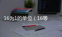 16為1的單位（16等于1什么單位）