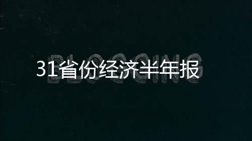 31省份經濟半年報