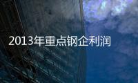 2013年重點鋼企利潤有望實現200億元 同比增近13倍