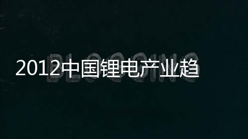 2012中國鋰電產業趨勢分析暨中國鋰電新能源展發布會成功召開