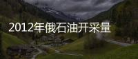 2012年俄石油開采量提高1.3%