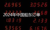 2024年中國船東訂單額突破1230億美金