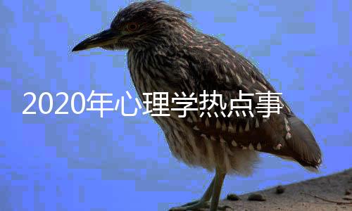 2020年心理學熱點事件分析有關(guān)2023關(guān)于心理的熱點事件的詳細內(nèi)容