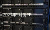 2023年9月份PPI同比下降2.5% 環比上漲0.4%