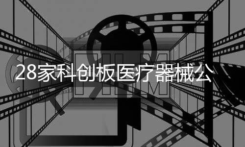 28家科創板醫療器械公司凈利潤平均增長28.92%，有頭部凈利潤大增227.64%
