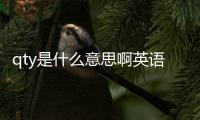 qty是什么意思啊英語（qty是什么意思）