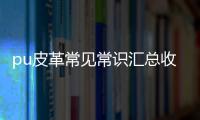 pu皮革常見常識匯總收拾大綜合會集